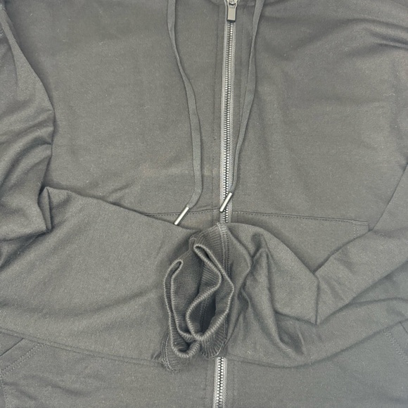 90 degrees by Reflex black fleece lined hooded zip up jacket L - Picture 4 of 9